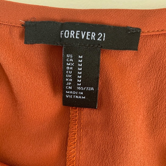 NWT Forever 21 Rust Color Mini Swing Skirt - Picture 8 of 11